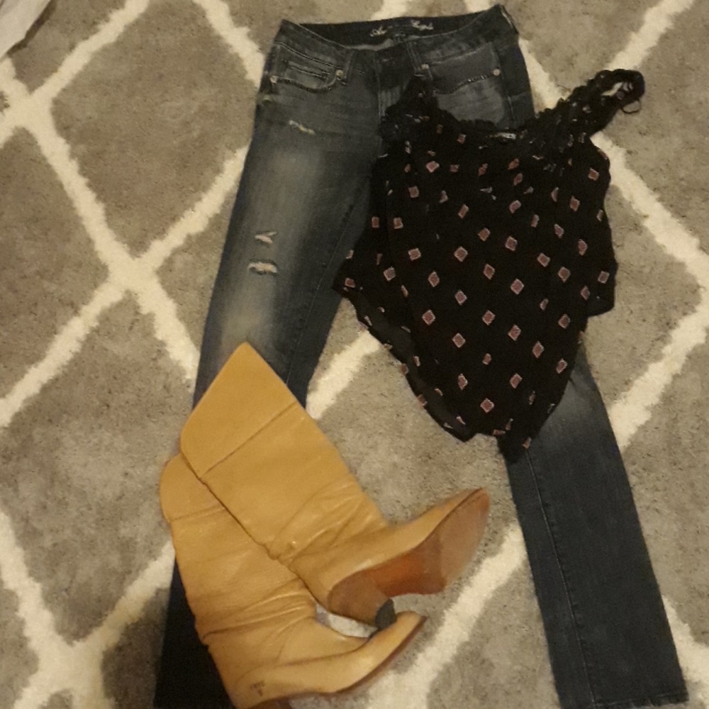 Frye boots sz6.5 Expressshirtsz.sm & American Eagl